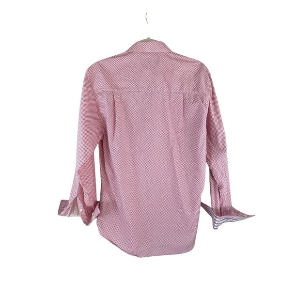 Nick Graham Mens Stretch Modern Fit Pink White Long Sleeve Button-Up Shirt Sz M - Picture 12 of 12